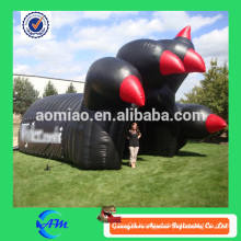 Giant large inflatable eagle tunnel cheap black inflatable adult tunnel for sale